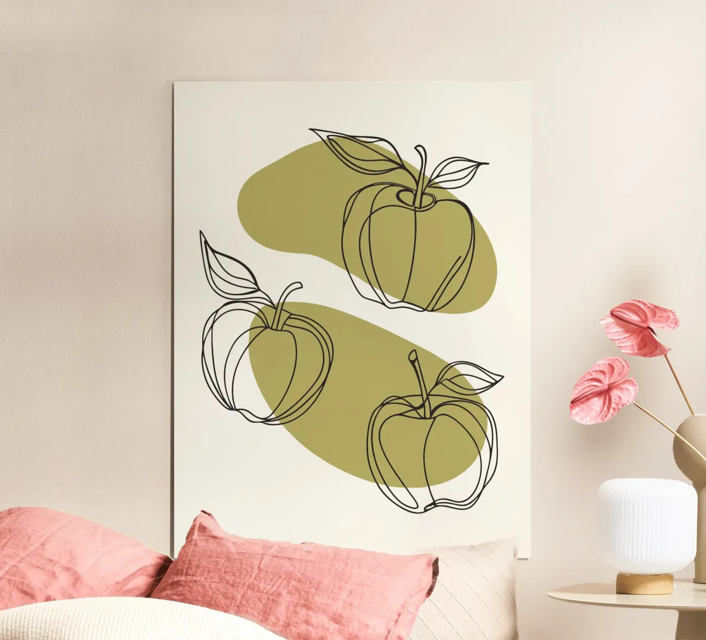 Drie appels poster van RELAXING TOUCH