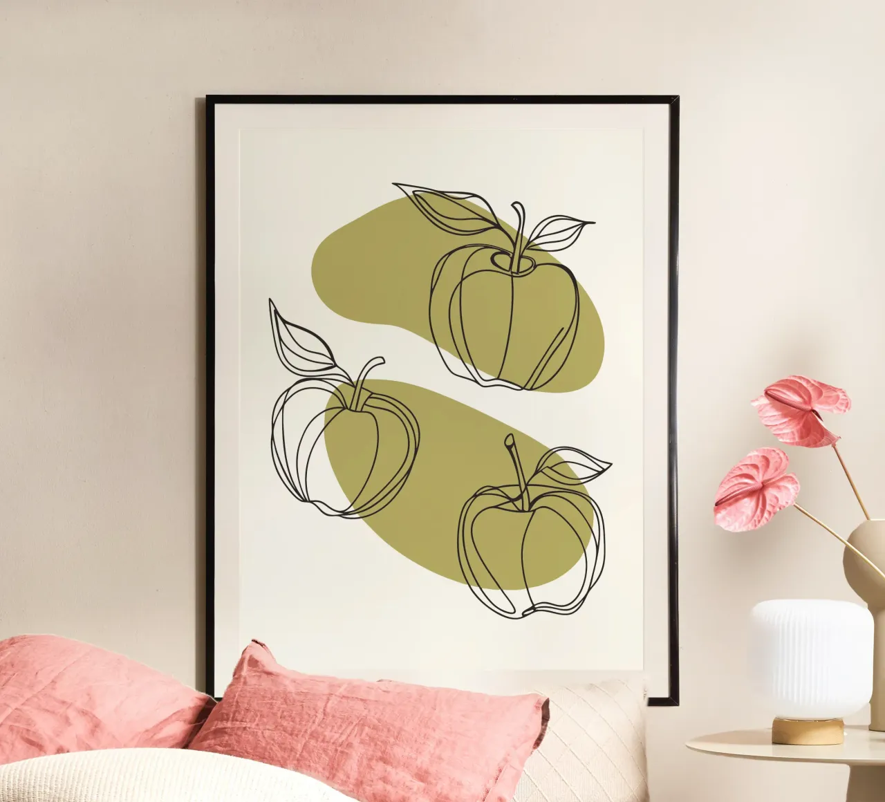 Three Apples poster by RELAXING TOUCH