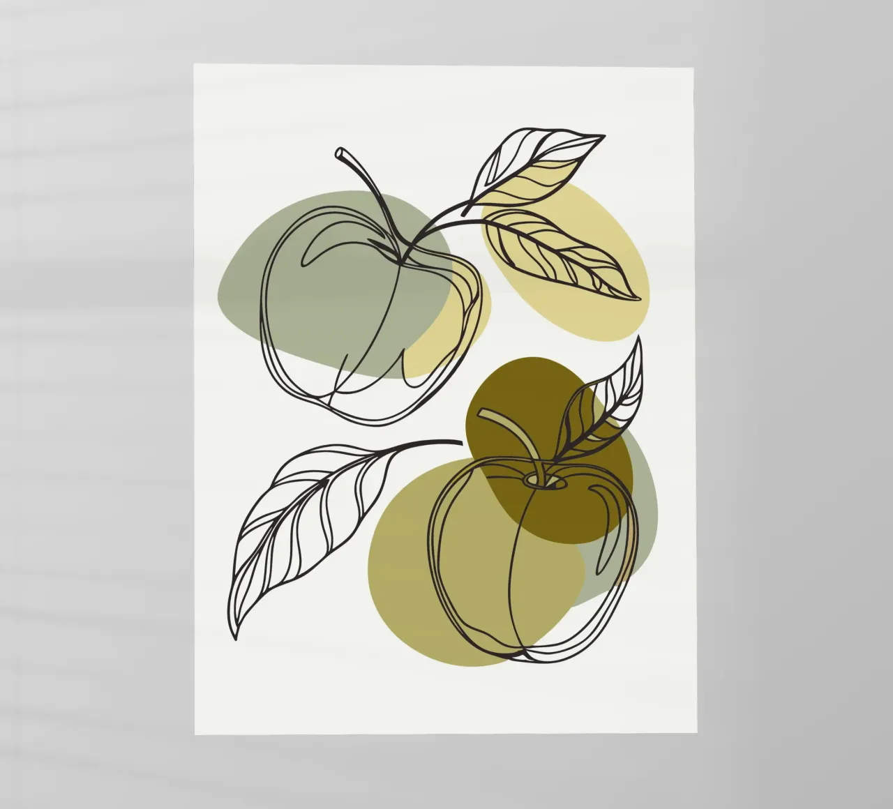 Due mele pellicola backlit da RELAXING TOUCH