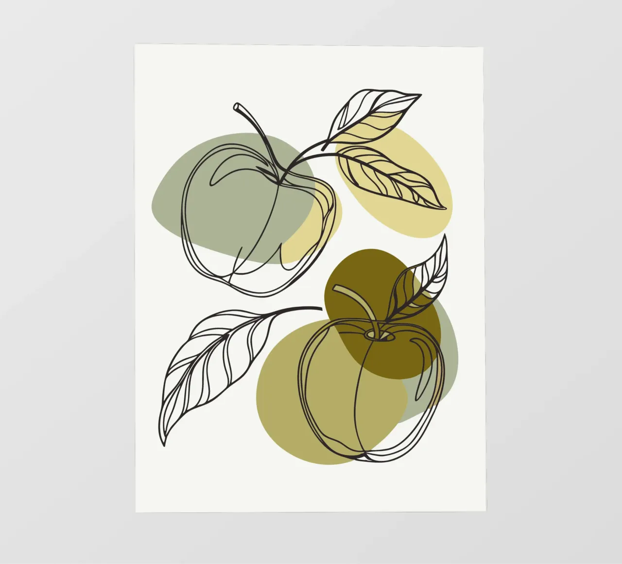 Due mele pellicola backlit da RELAXING TOUCH