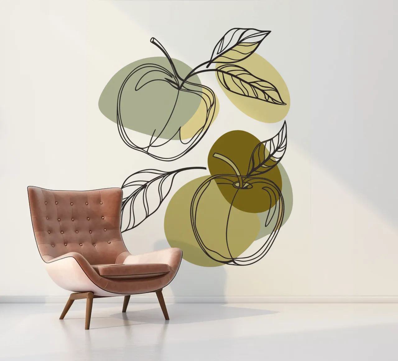 Two Apples fotobehang van RELAXING TOUCH