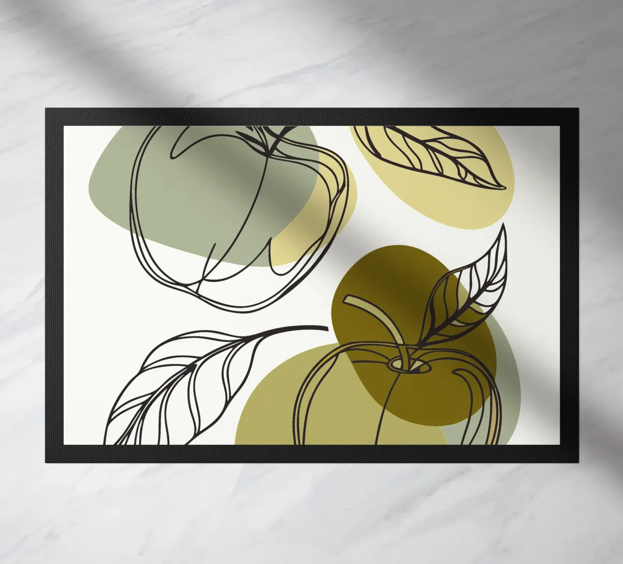 Two Apples doormat by RELAXING TOUCH