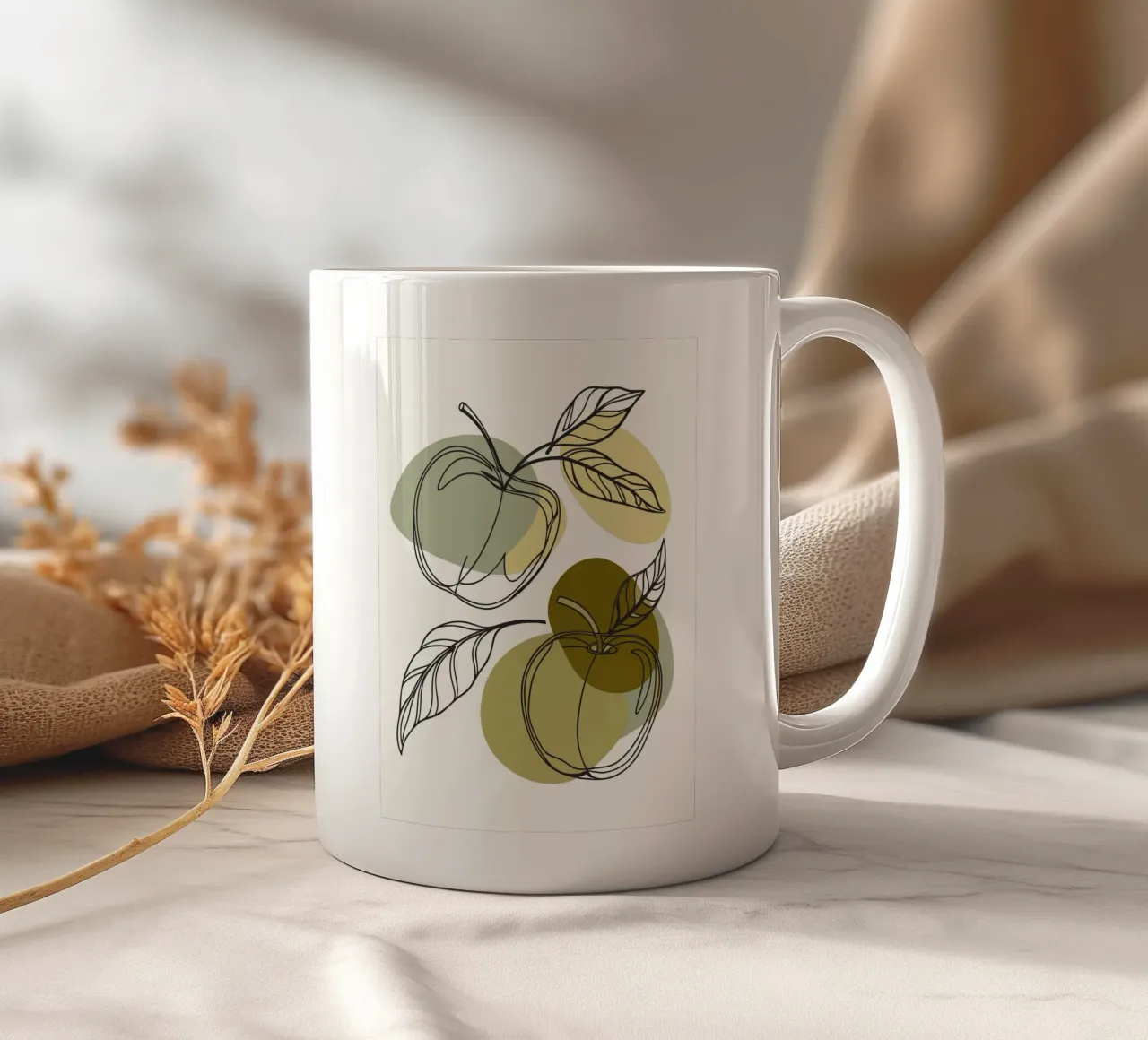 Due mele tazza in ceramica da RELAXING TOUCH