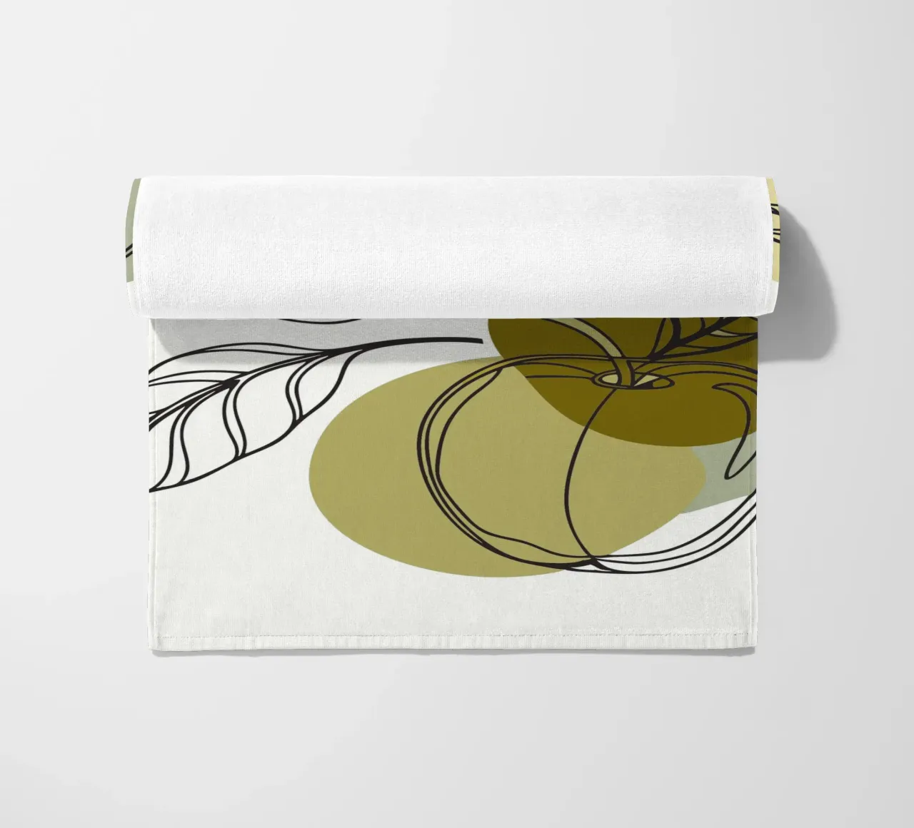 Two Apples beach towel by RELAXING TOUCH