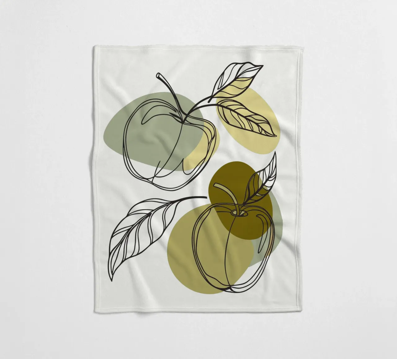 Two Apples Fleecedecke von RELAXING TOUCH