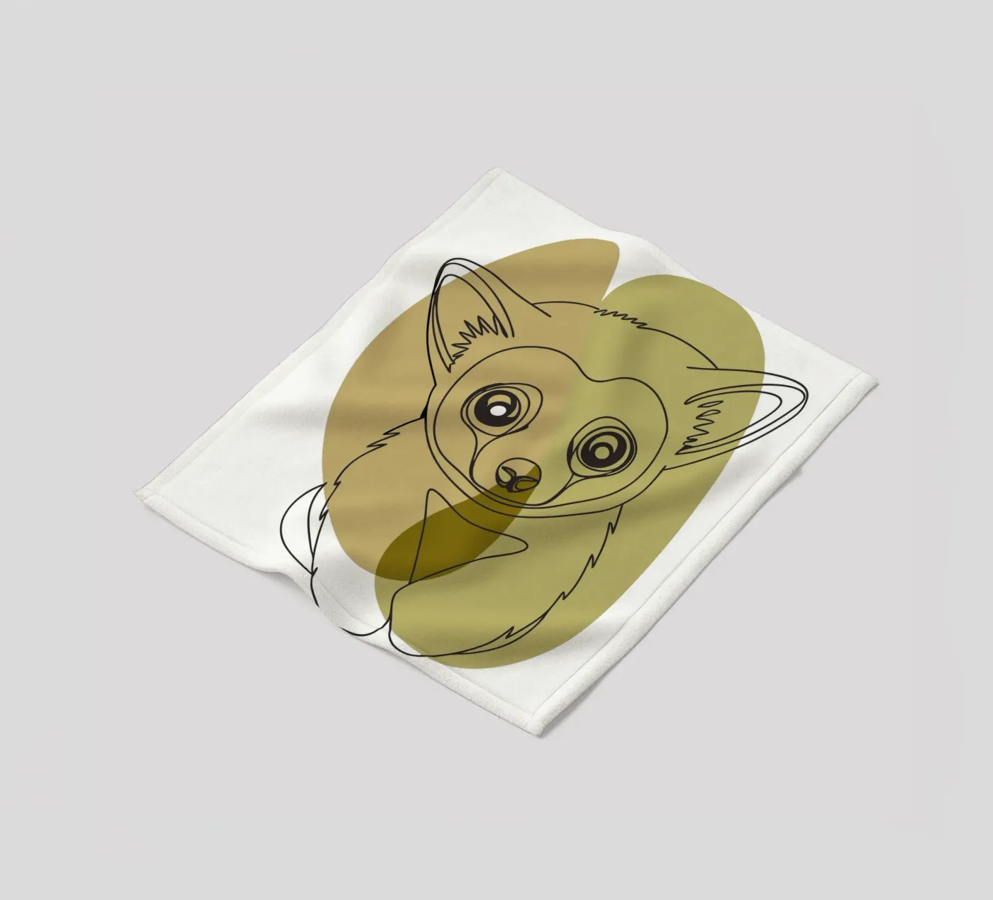 Beer welp fleecedeken van RELAXING TOUCH