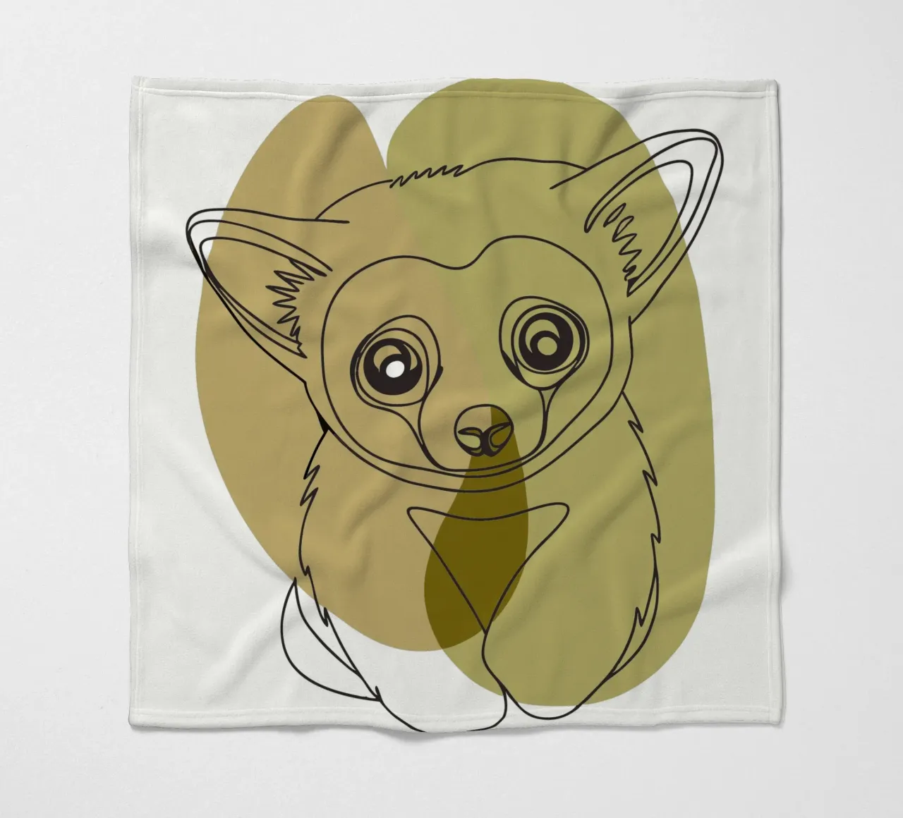 Bear cub fleece blanket by RELAXING TOUCH