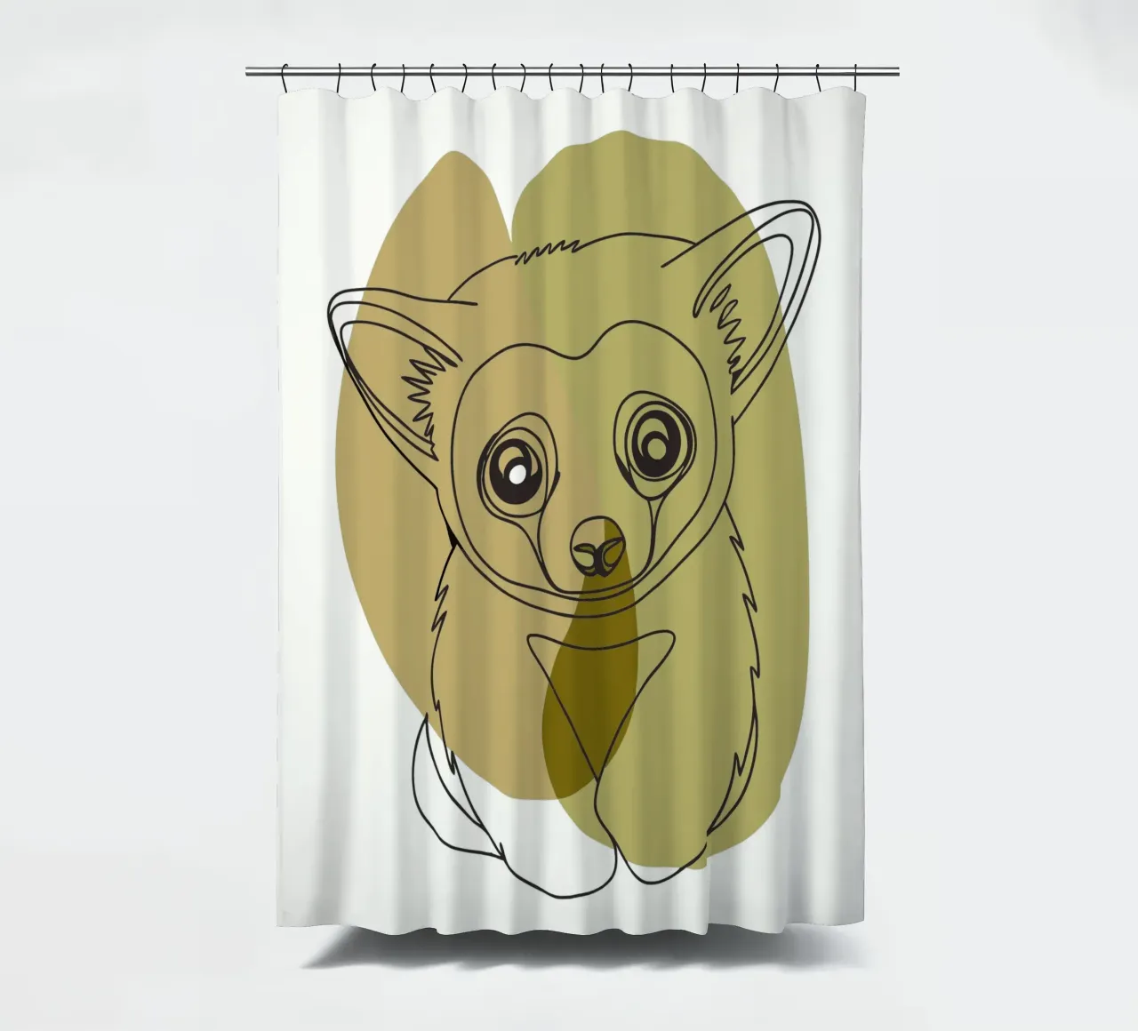 Bear cub shower curtain by RELAXING TOUCH
