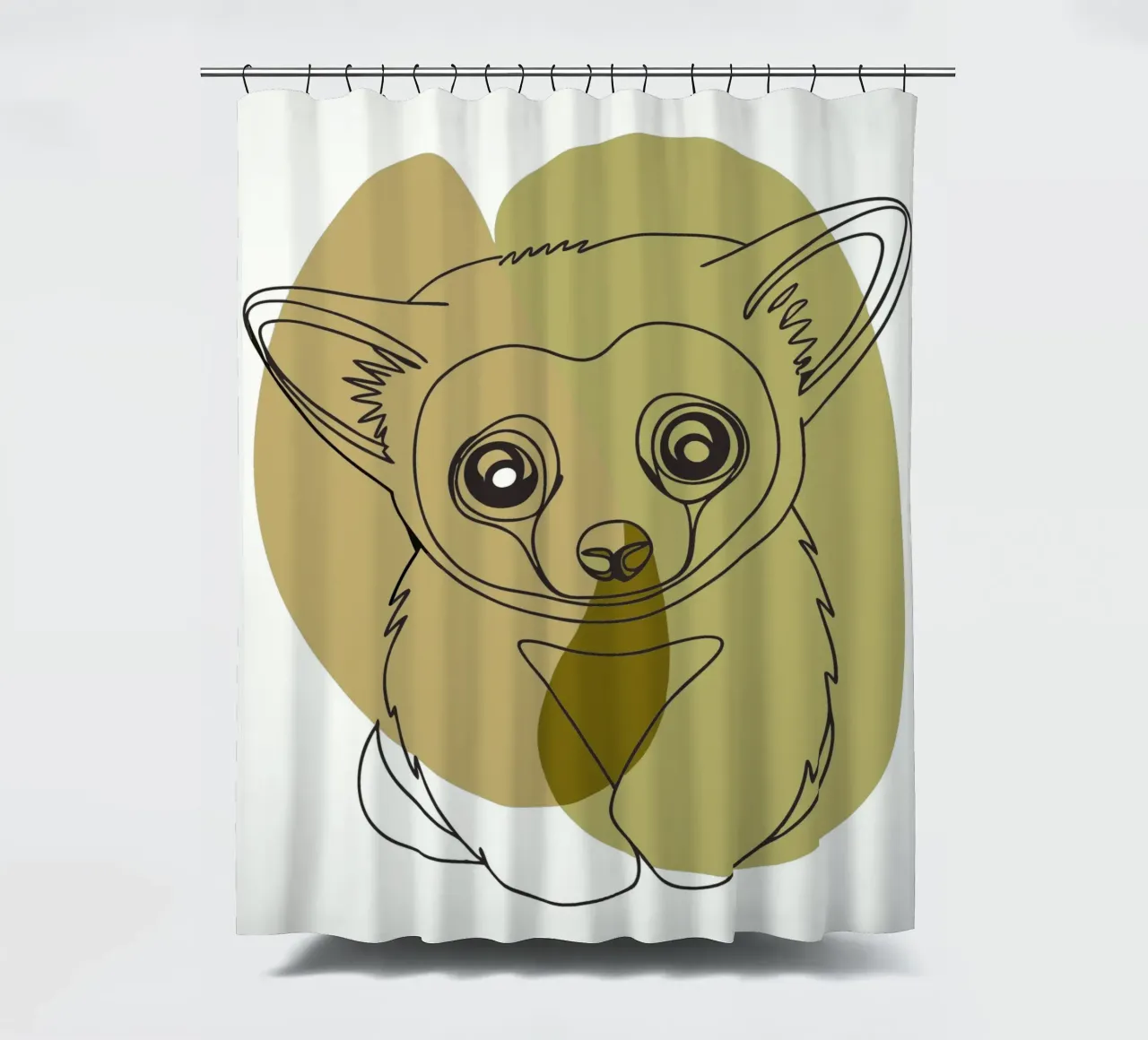 Bear cub shower curtain by RELAXING TOUCH