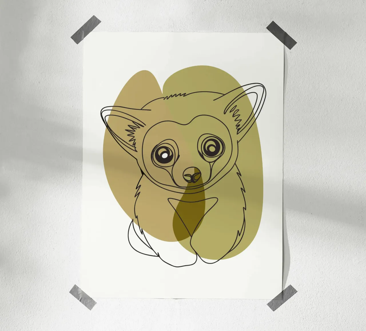 Bear cub poster van RELAXING TOUCH