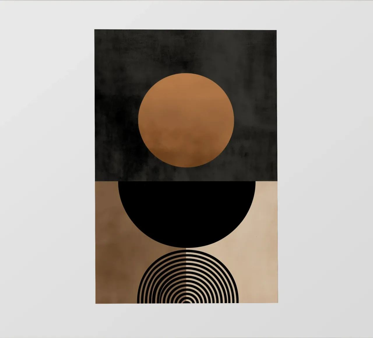 Kosmische Konstellation | Astral-Zen in Braun und Beige PVC Plane von Autofocus