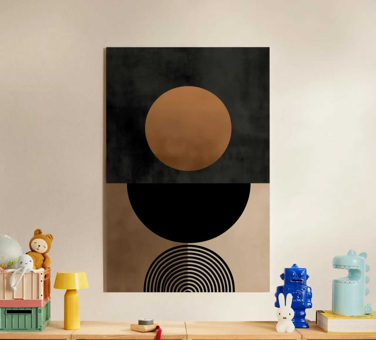 Cosmic constellation | Astral Zen in brown and beige acrylic glass by Autofocus