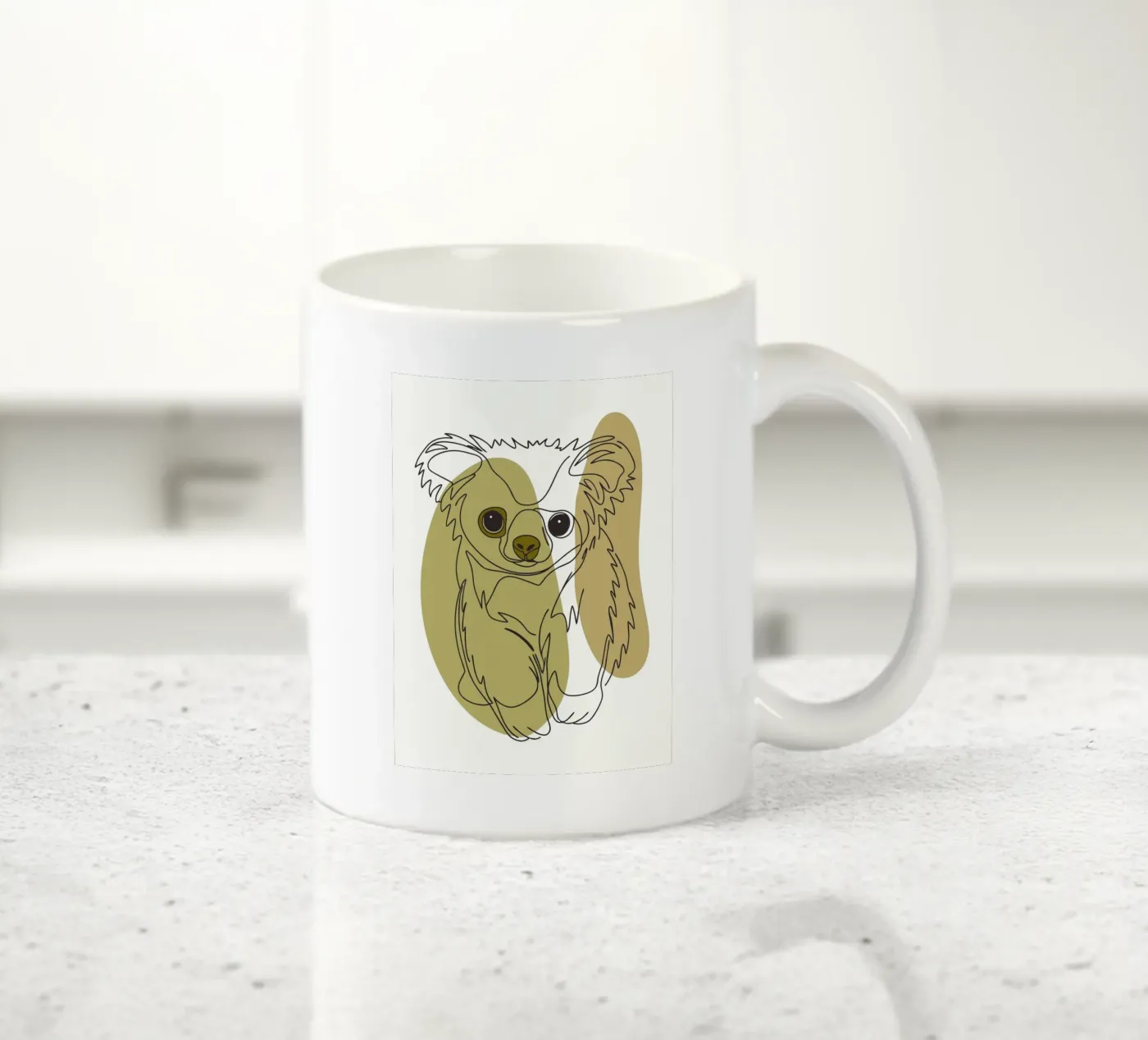 Bear cub ceramic mug by RELAXING TOUCH