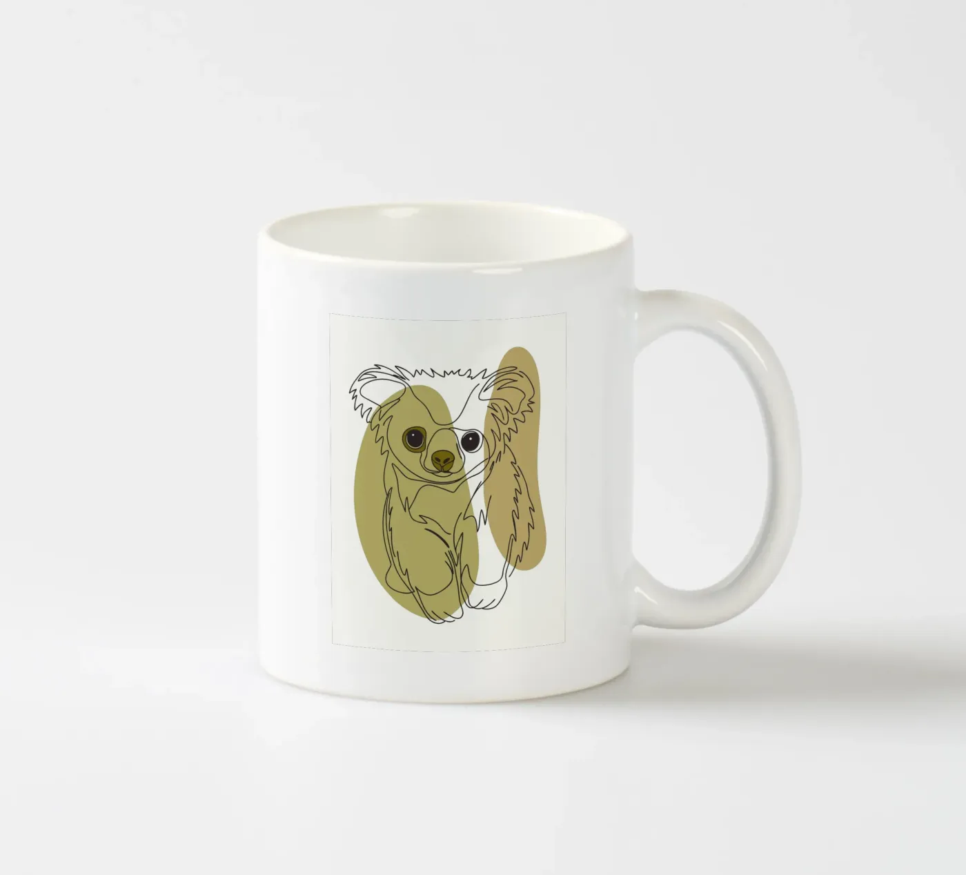 Bear cub ceramic mug by RELAXING TOUCH