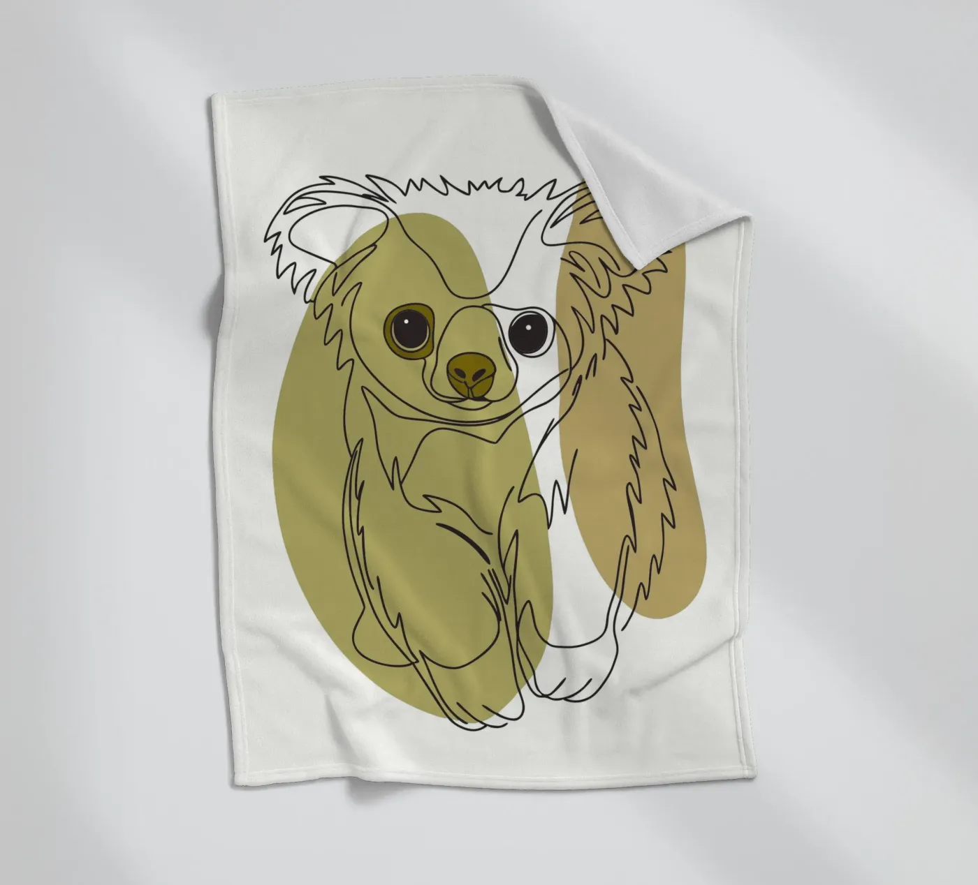Bear cub fleece blanket by RELAXING TOUCH