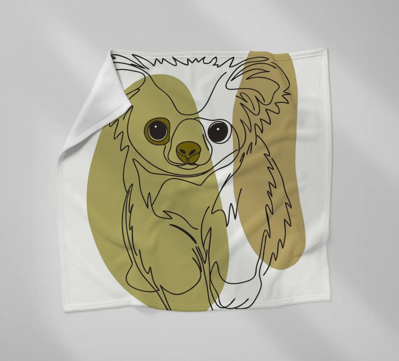 Bear cub fleece blanket by RELAXING TOUCH