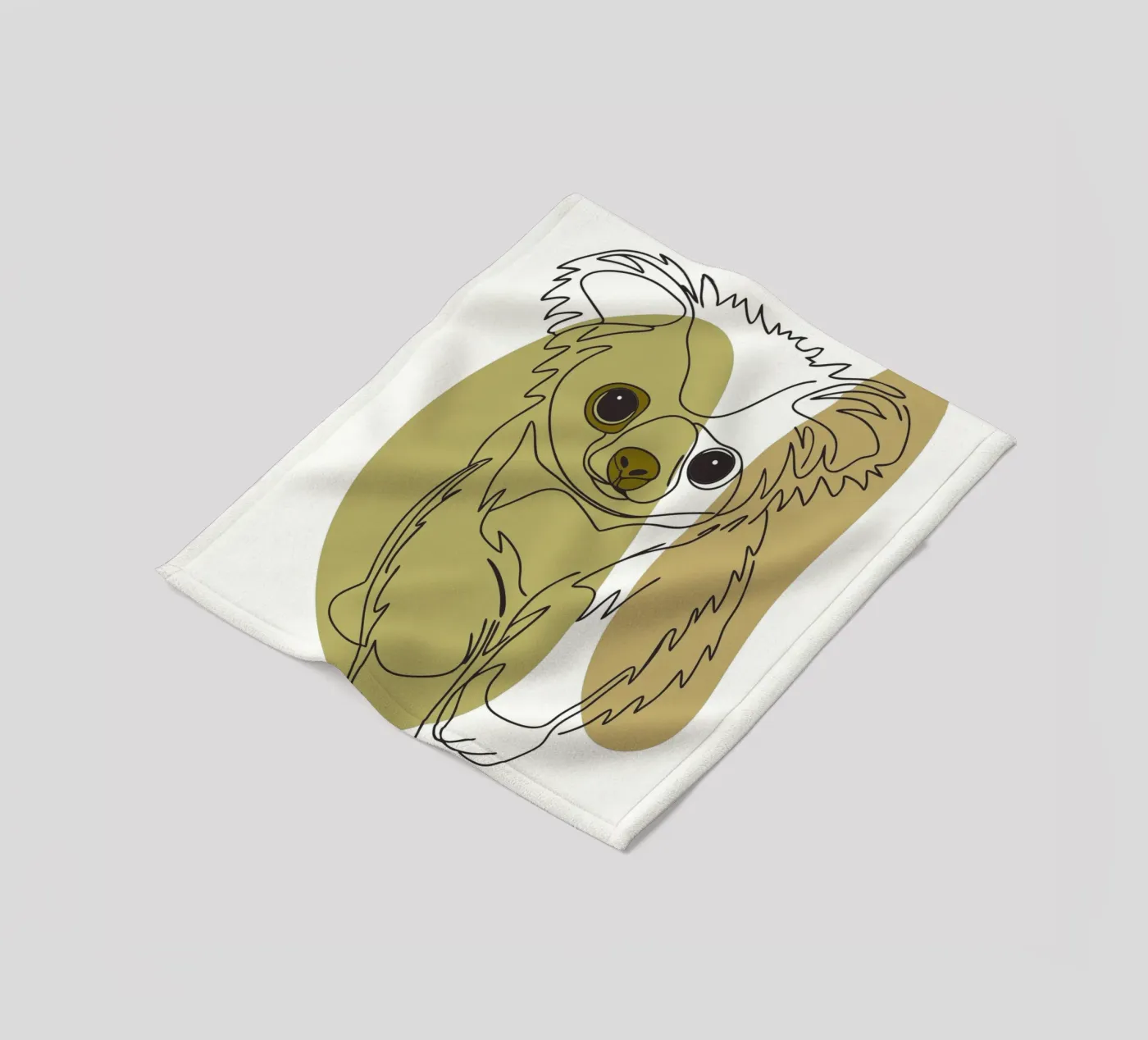 Bear cub fleece blanket by RELAXING TOUCH