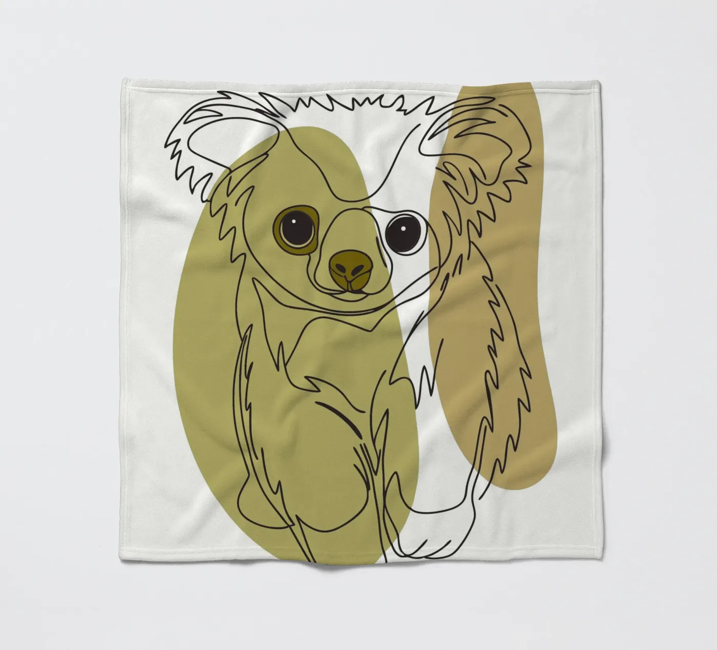 Bear cub fleece blanket by RELAXING TOUCH