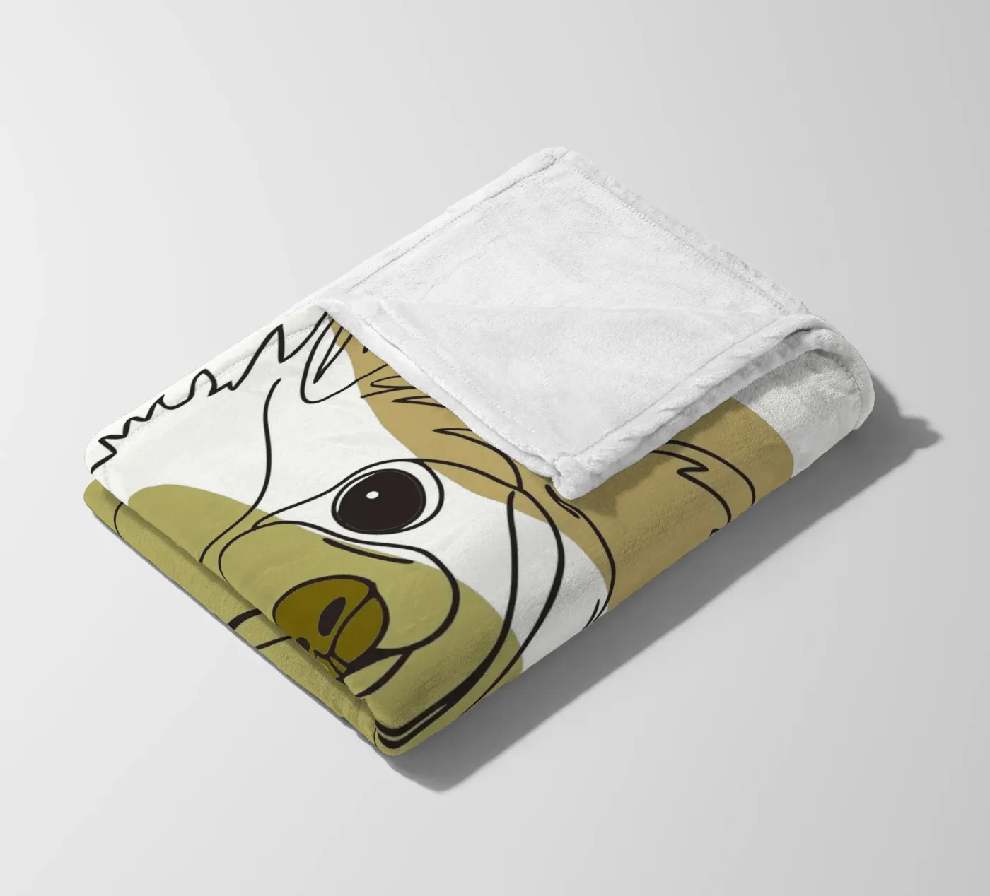Bear cub fleece blanket by RELAXING TOUCH