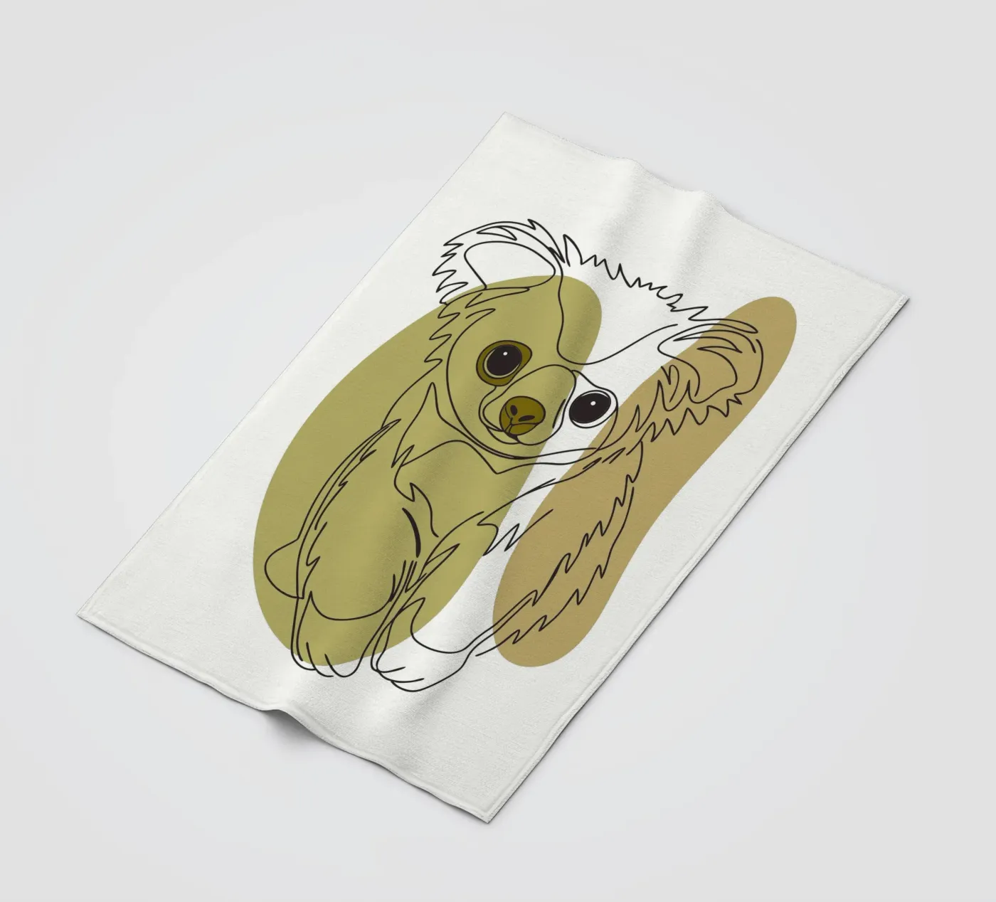 Bear cub fleece blanket by RELAXING TOUCH