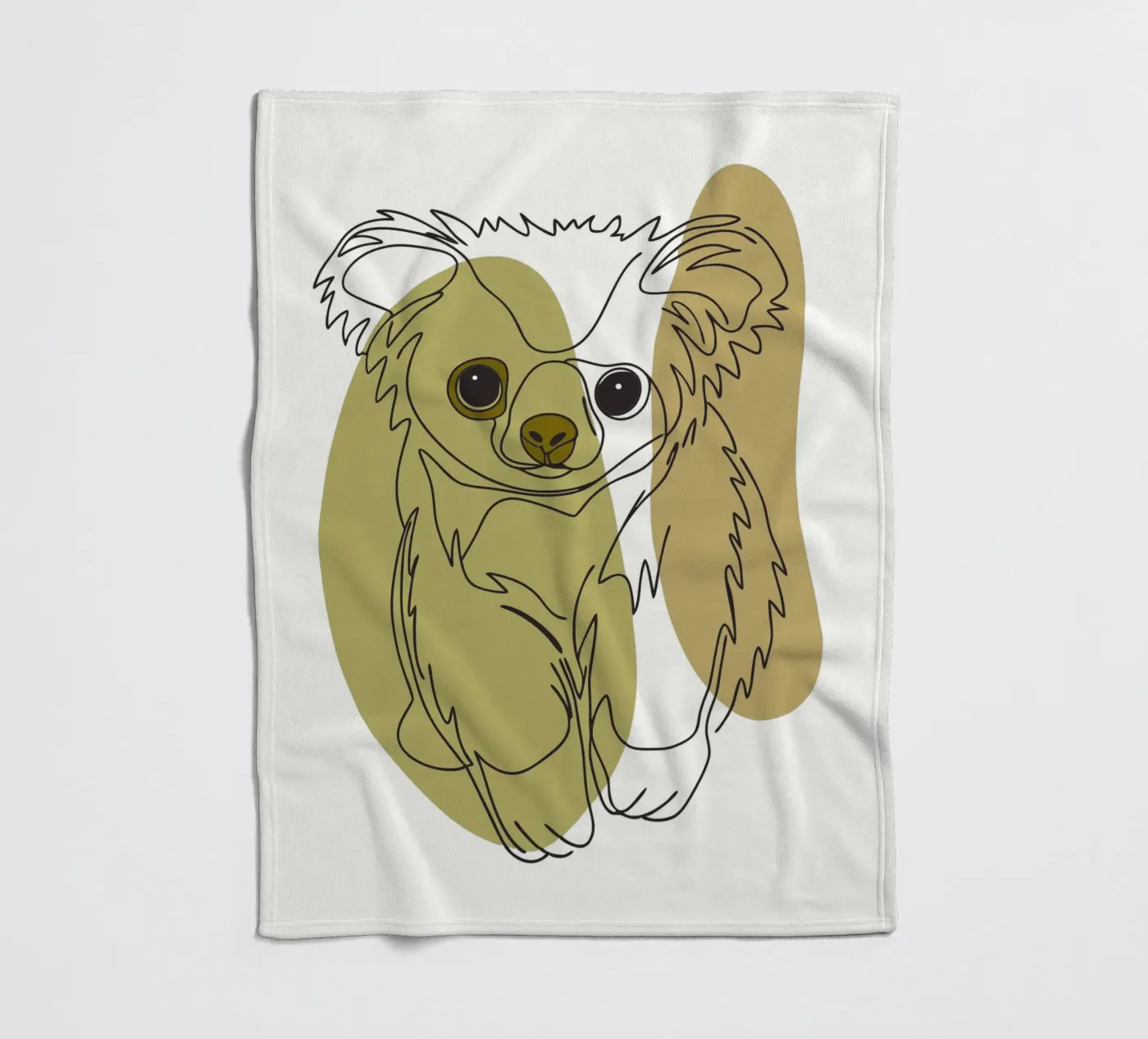 Bear cub fleece blanket by RELAXING TOUCH