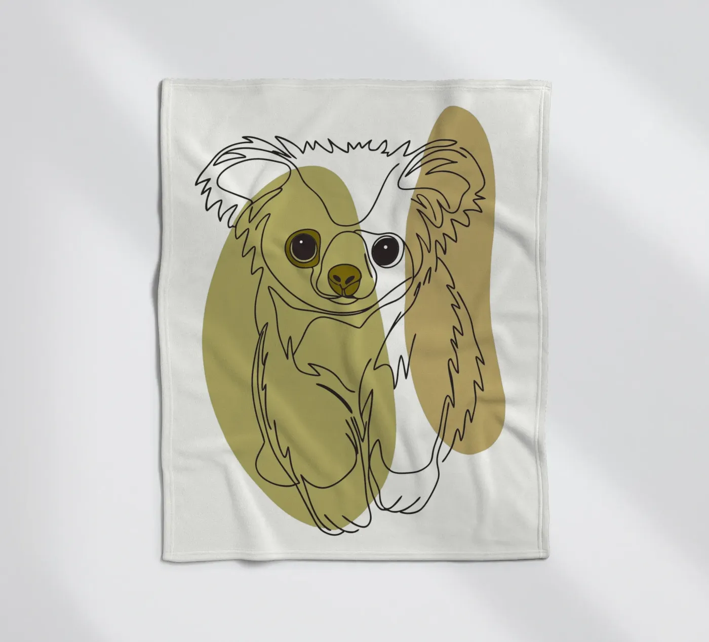 Bear cub fleece blanket by RELAXING TOUCH