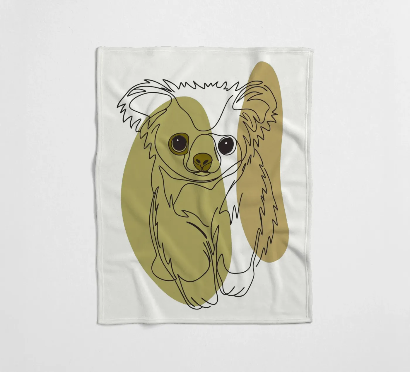 Bear cub fleece blanket by RELAXING TOUCH