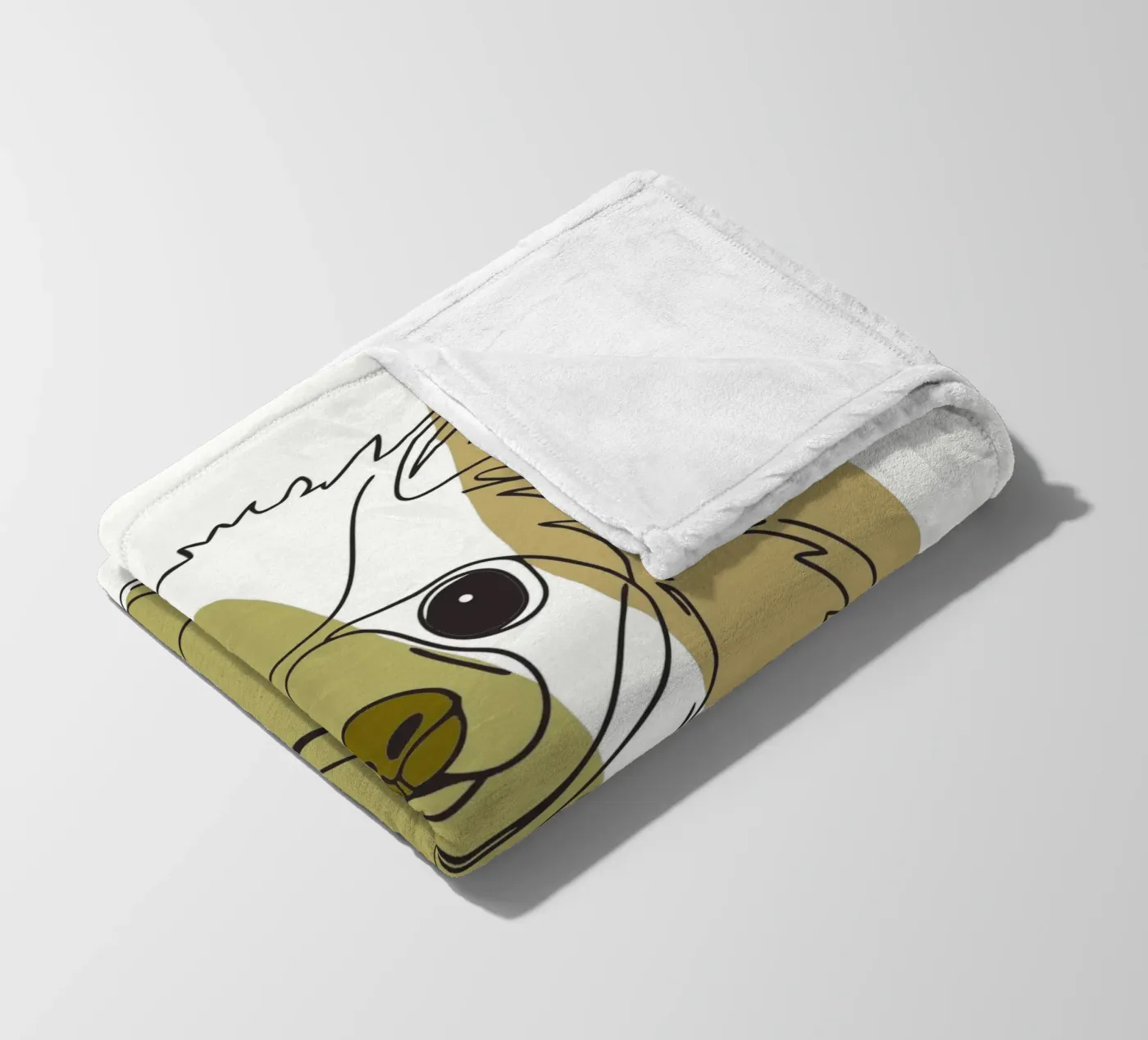 Bear cub fleece blanket by RELAXING TOUCH