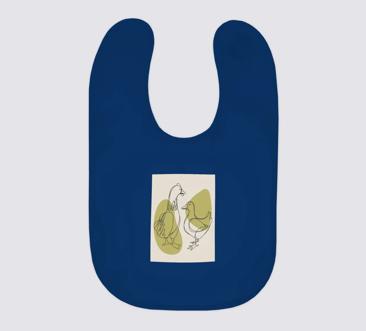 Chicken and Duck baby bib by RELAXING TOUCH