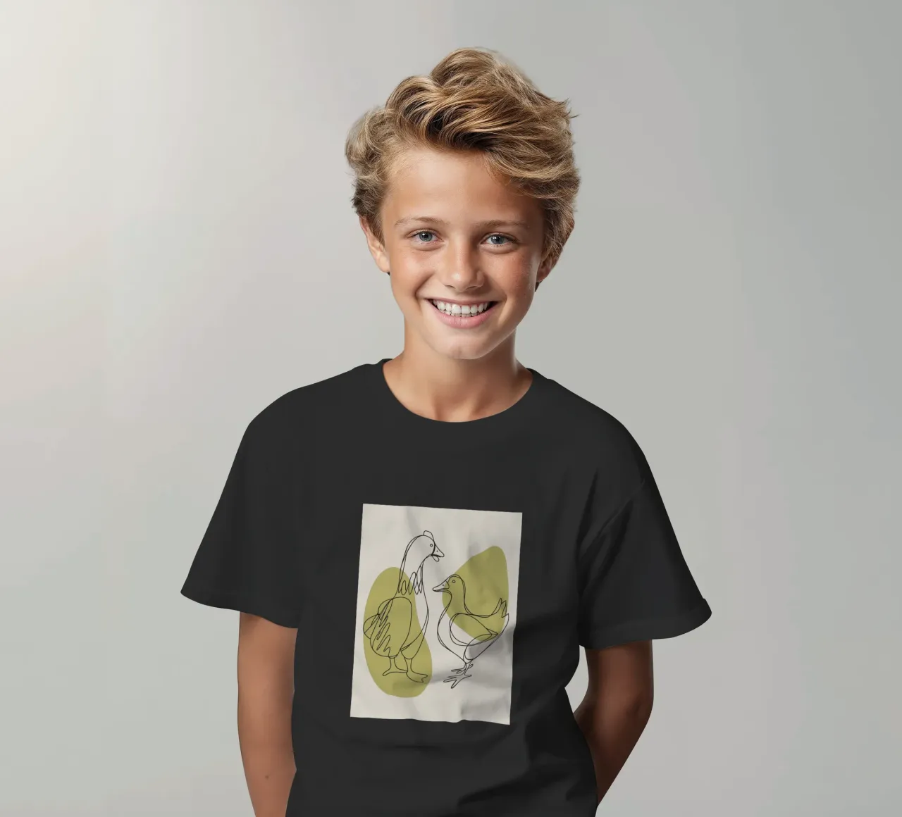 Pollo e anatra t-shirt bambini da RELAXING TOUCH
