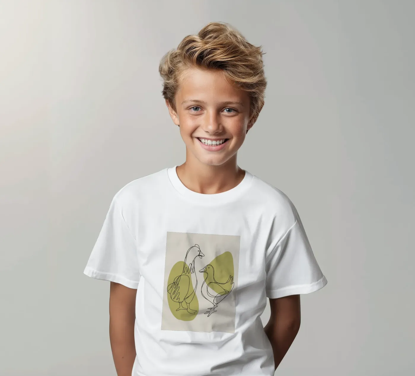 Chicken and Duck t-shirt bambini da RELAXING TOUCH