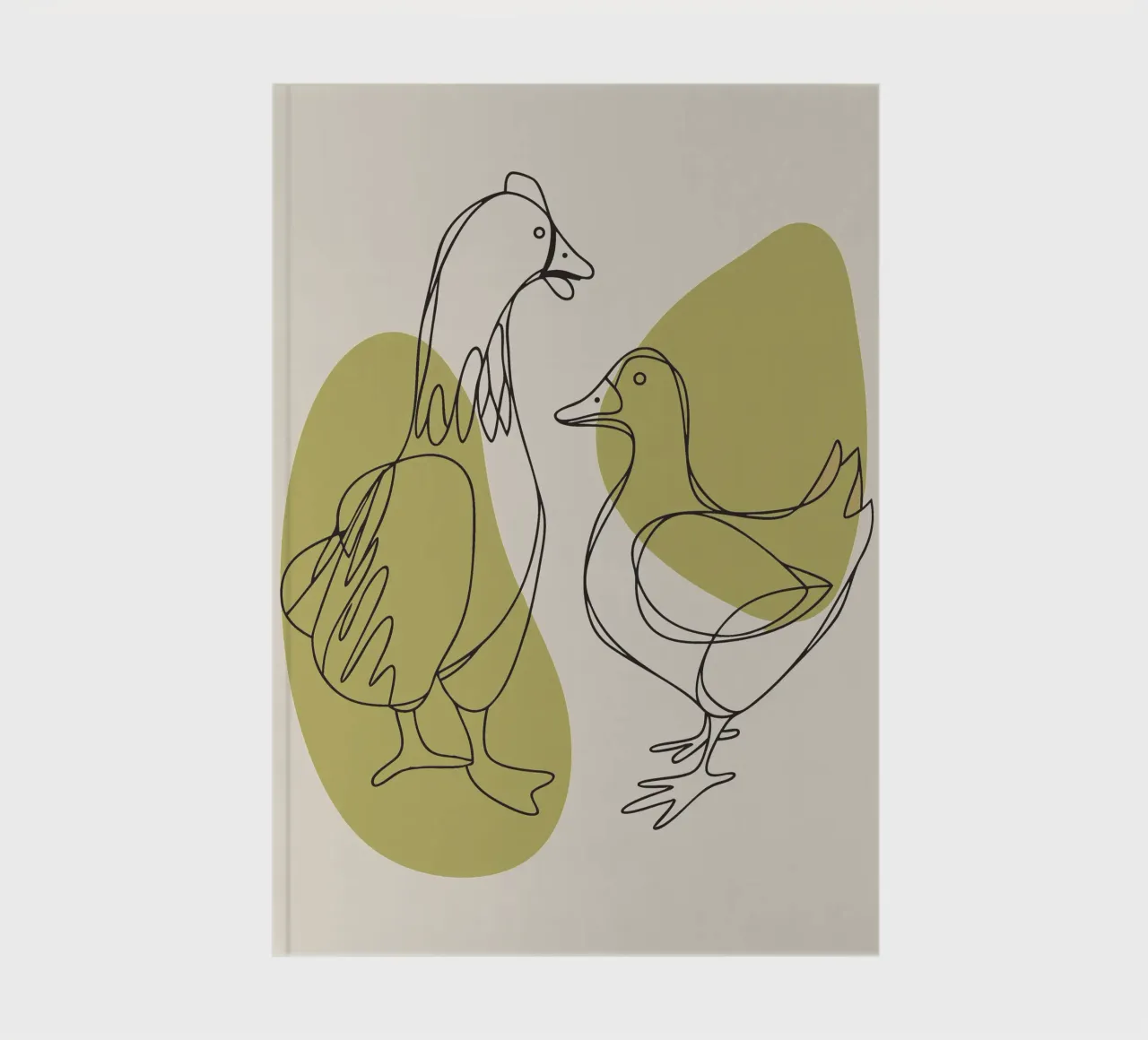 Chicken and Duck notebook by RELAXING TOUCH