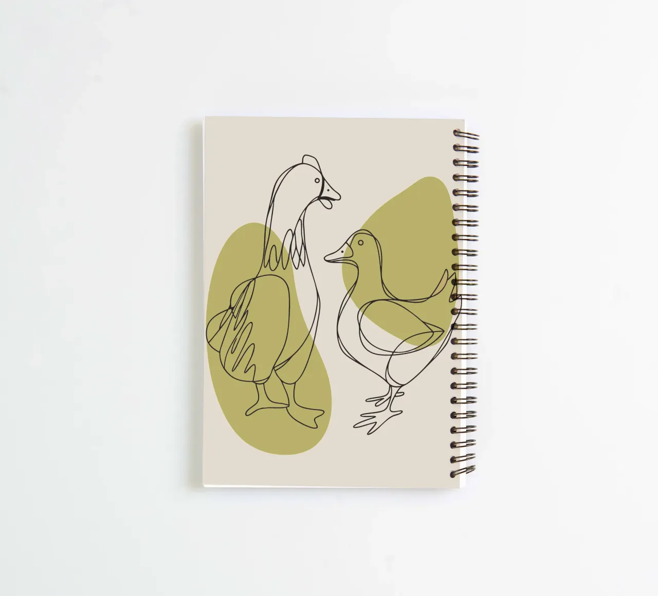 Chicken and Duck spiral notebook by RELAXING TOUCH