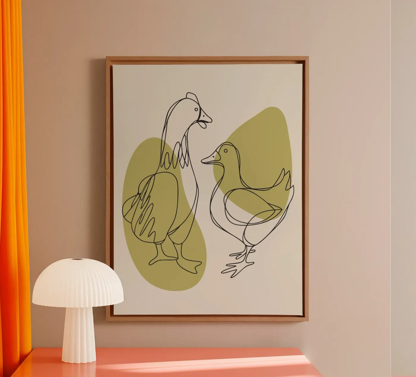 Chicken and Duck canvas van RELAXING TOUCH