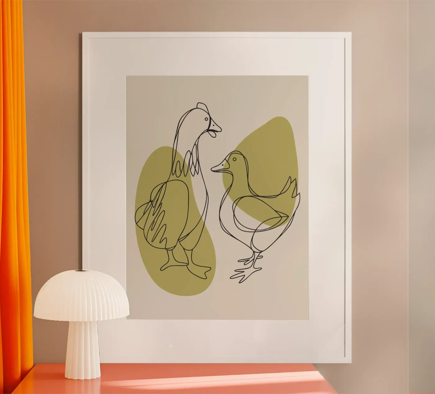 Chicken and Duck poster de RELAXING TOUCH