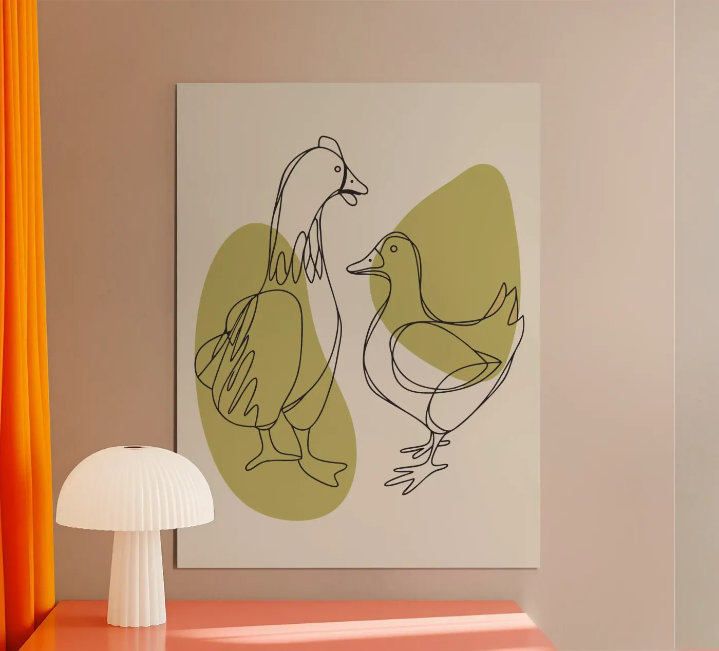 Chicken and Duck poster de RELAXING TOUCH
