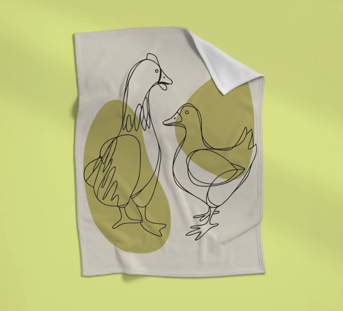 Chicken and Duck coperta in pile da RELAXING TOUCH