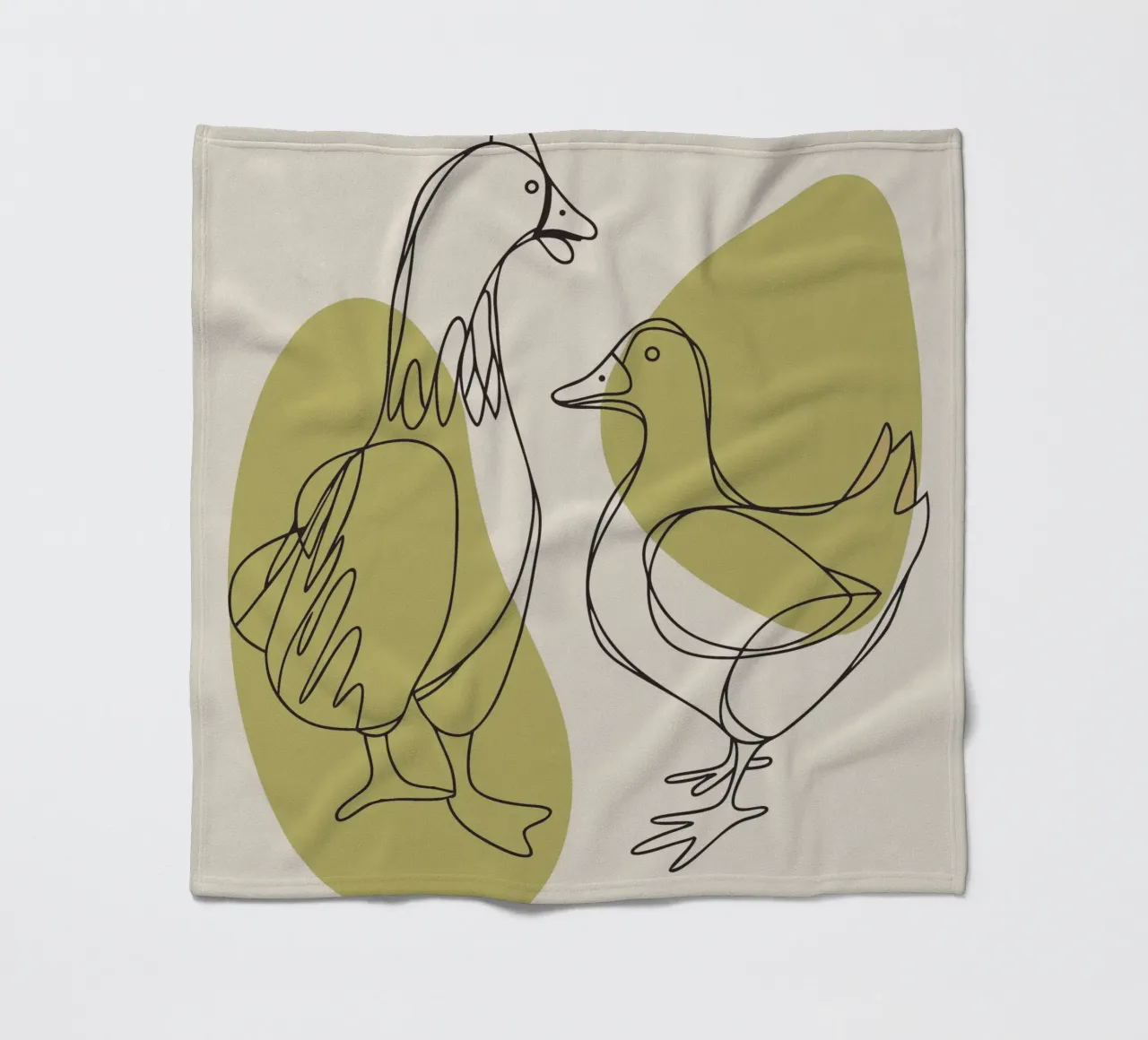 Kip en Eend fleecedeken van RELAXING TOUCH