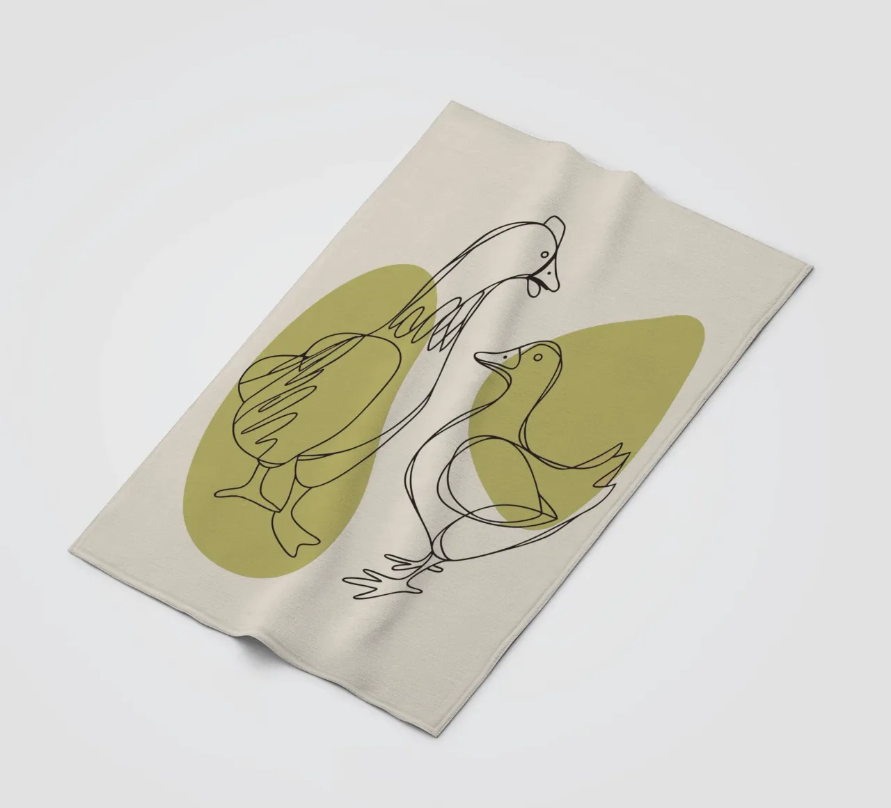 Kip en Eend fleecedeken van RELAXING TOUCH