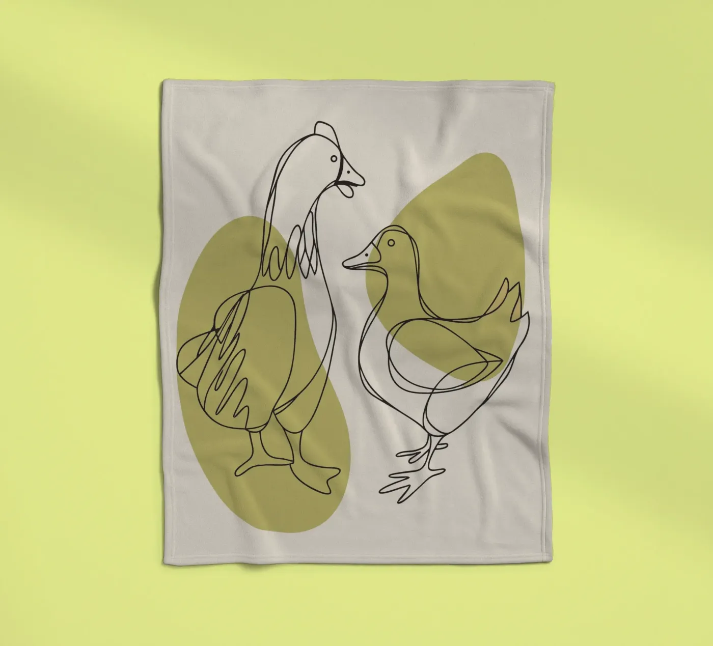 Chicken and Duck coperta in pile da RELAXING TOUCH