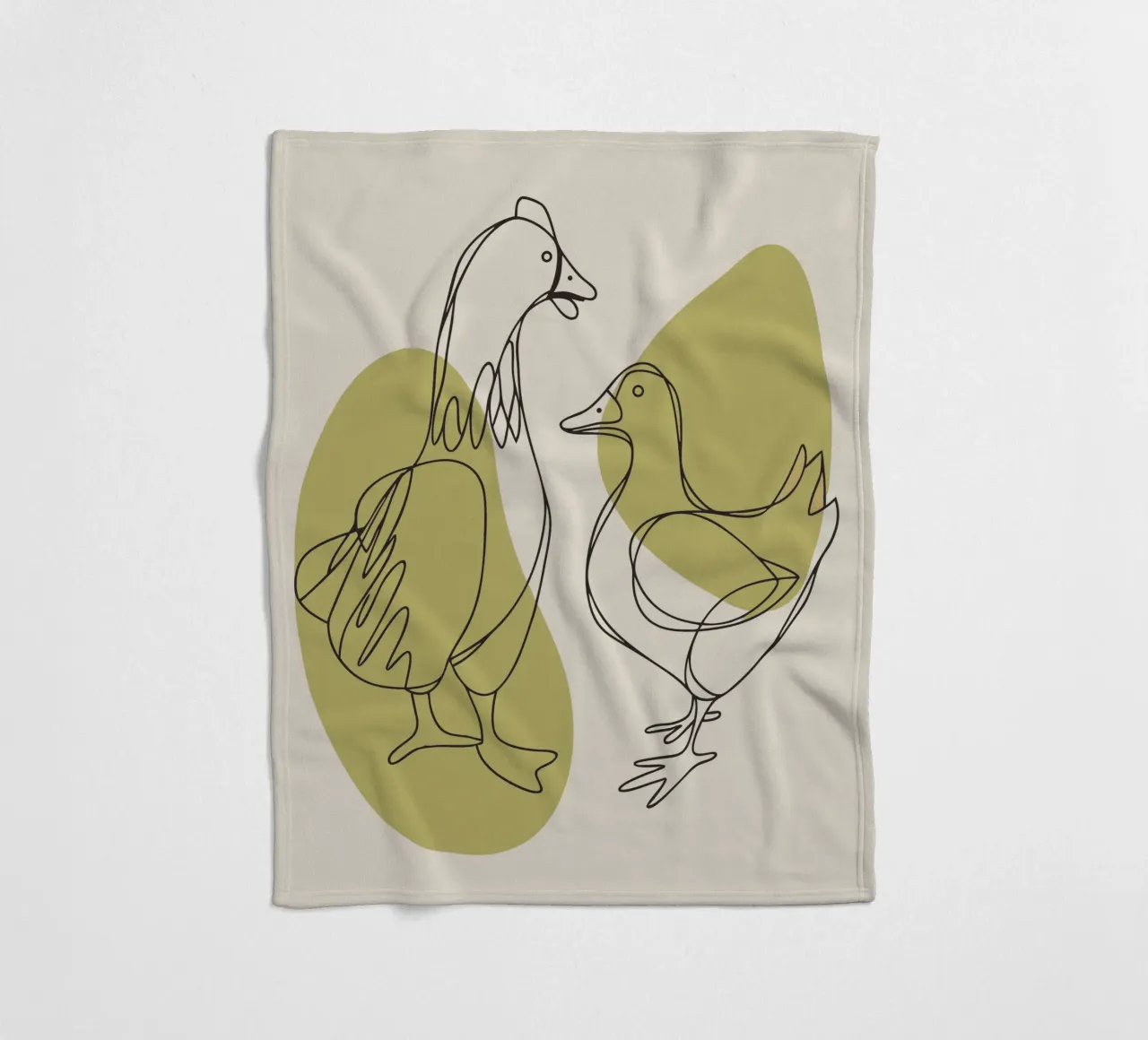 Kip en Eend fleecedeken van RELAXING TOUCH