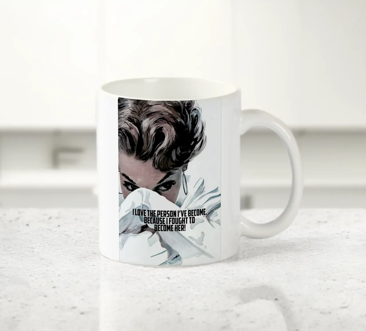 I Love The Person I've Become ceramic mug by Gallery Print and Art Limited