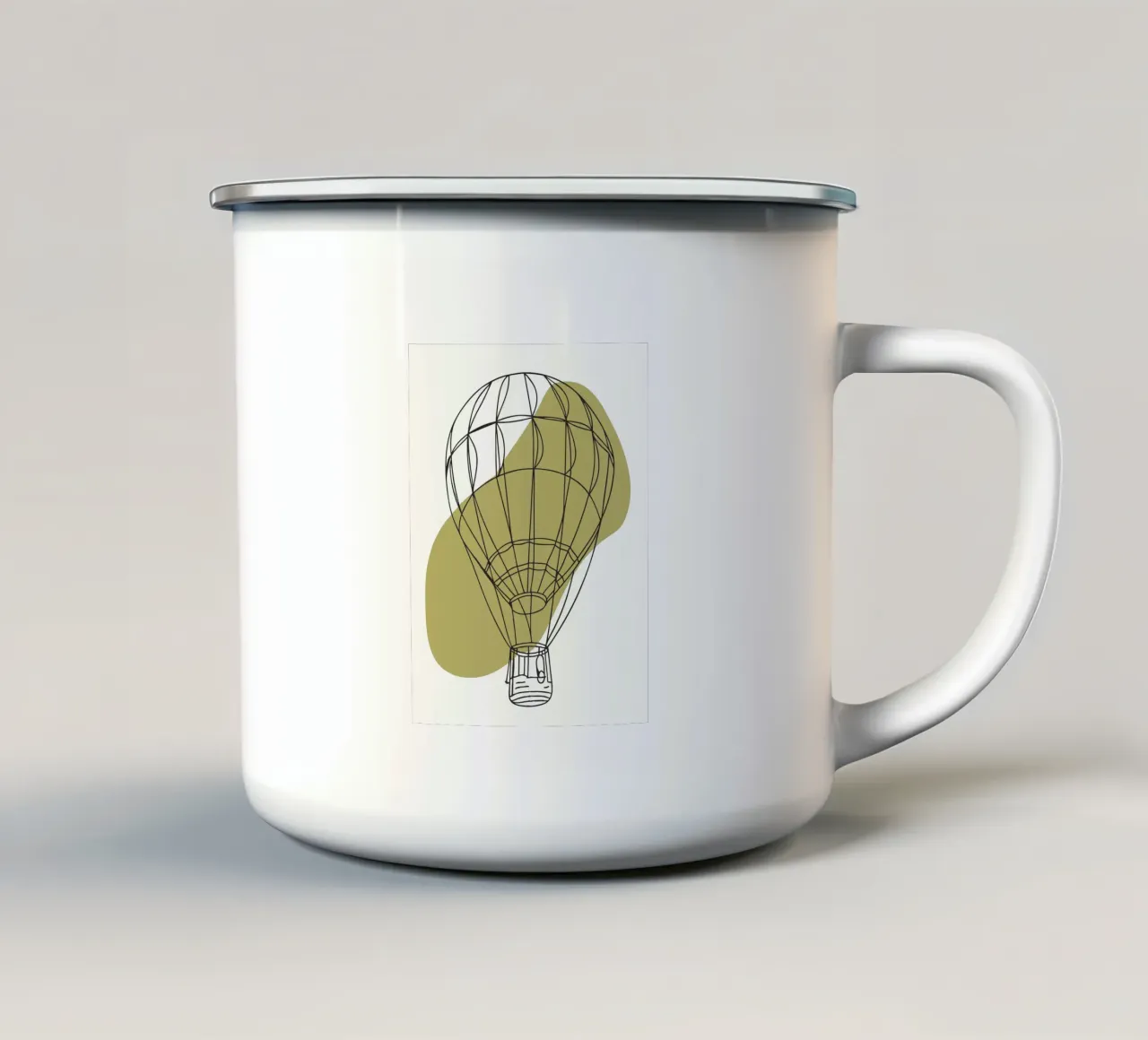 Mongolfiera tazza in smalto da RELAXING TOUCH