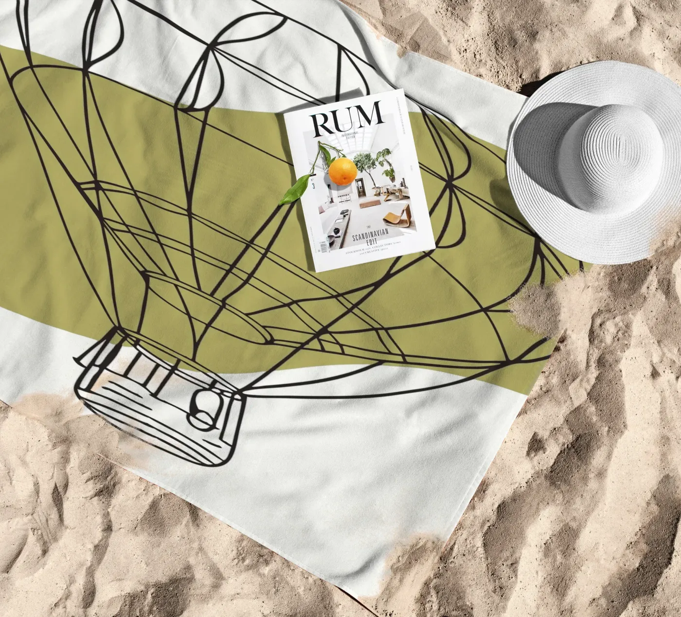 Luchtballon strandhanddoek van RELAXING TOUCH