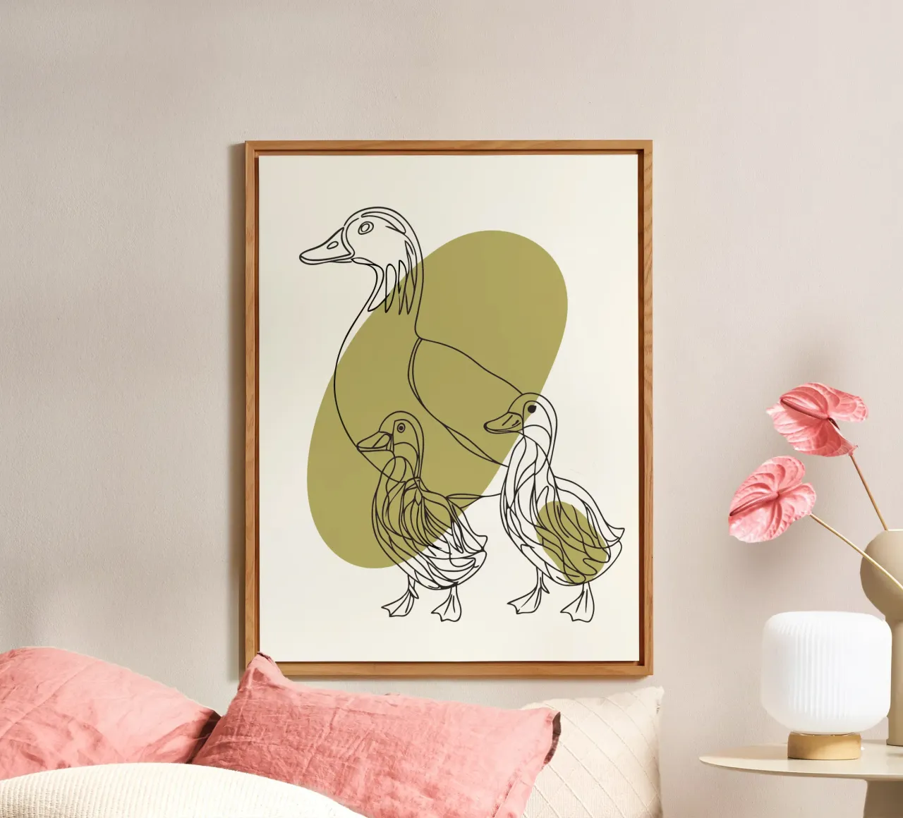 Le anatre e i loro figli alluminio dibond da RELAXING TOUCH