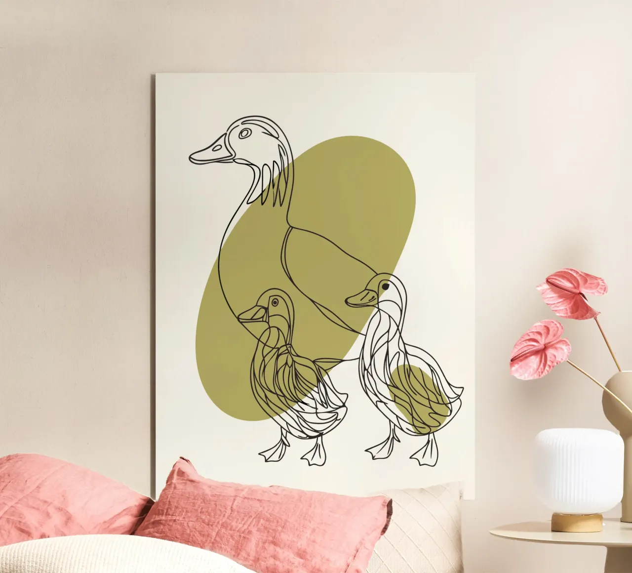 Le anatre e i loro figli alluminio dibond da RELAXING TOUCH