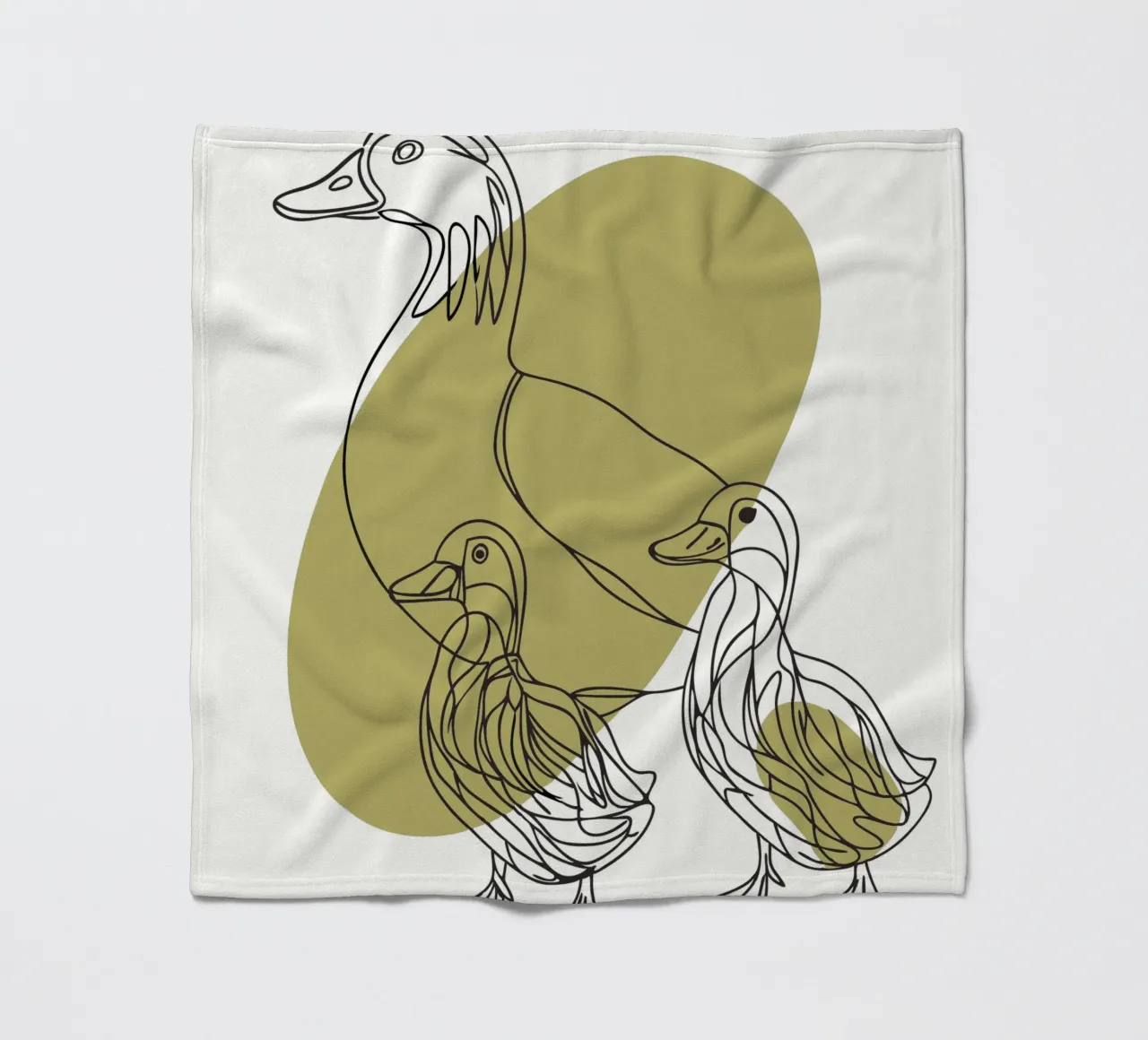 Le anatre e i loro figli coperta in pile da RELAXING TOUCH