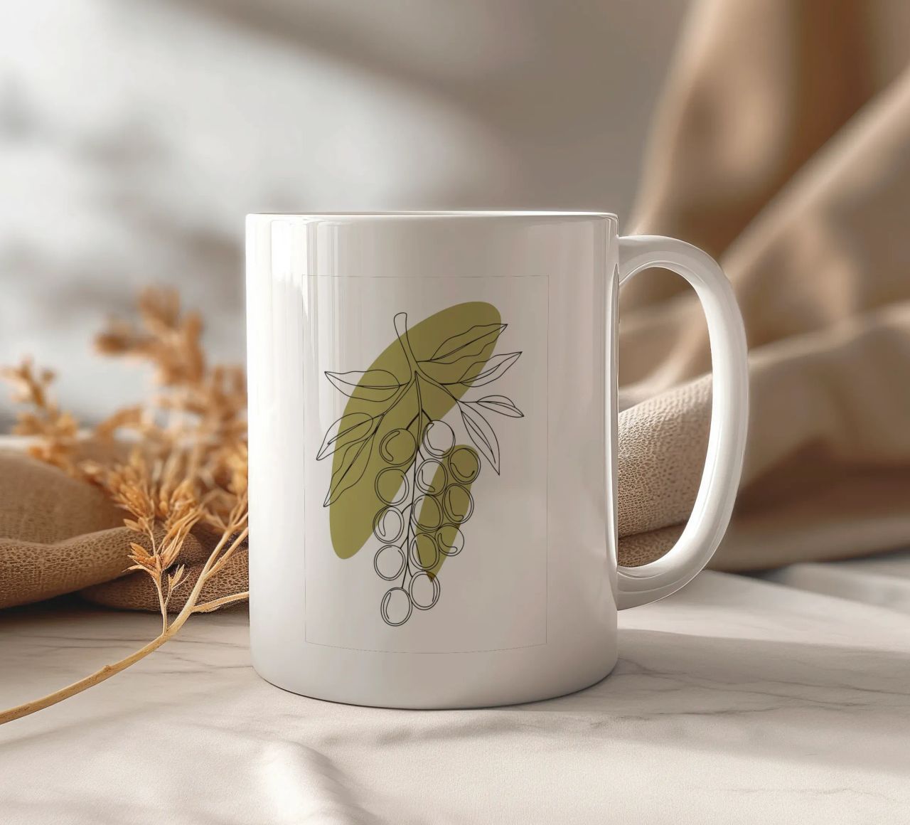 Uva minimalista tazza in ceramica da RELAXING TOUCH