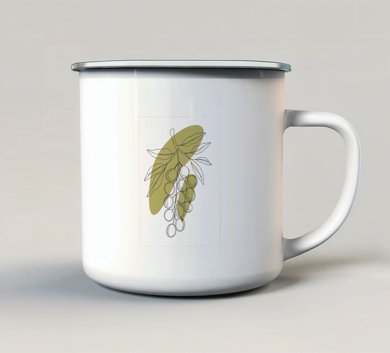 Uva minimalista tazza in smalto da RELAXING TOUCH