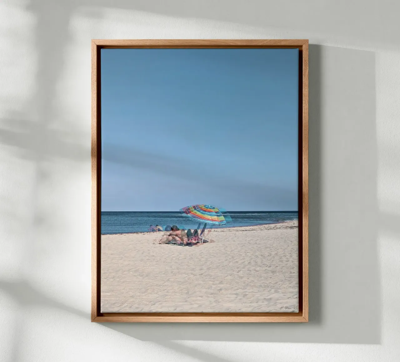 Giornata da sogno in spiaggia sull'isola di Armona tela con Cornice a cassetta da Hecate Pim Designs